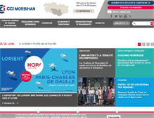 Tablet Screenshot of morbihan.cci.fr